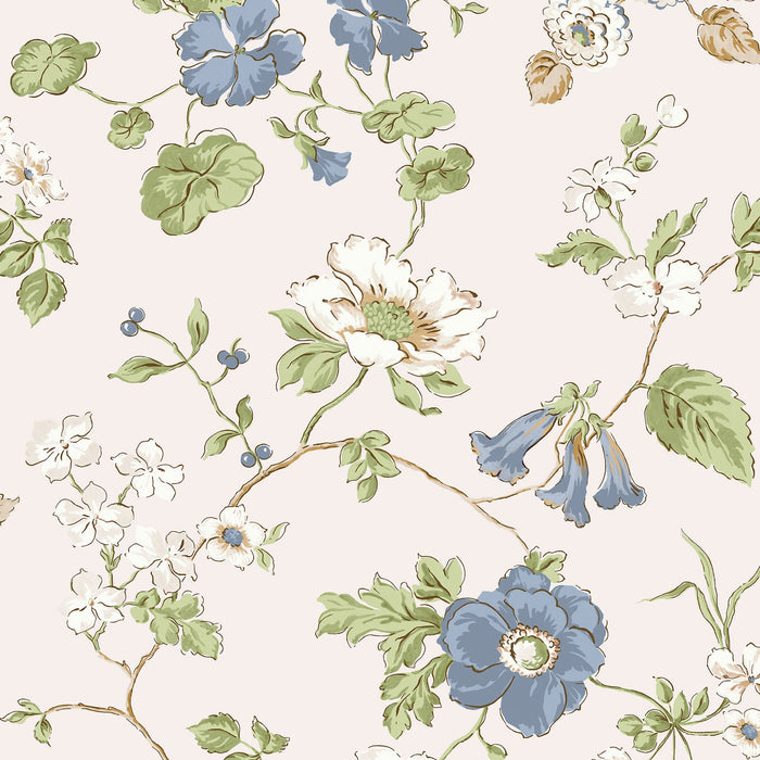 Laura Ashley Pennywell Grove Wallpaper - 143338 - Chalk Blue