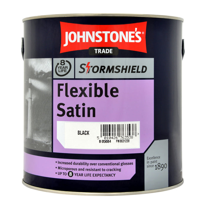 Johnstones 2.5ltr Stormshield Flexible Satin Black
