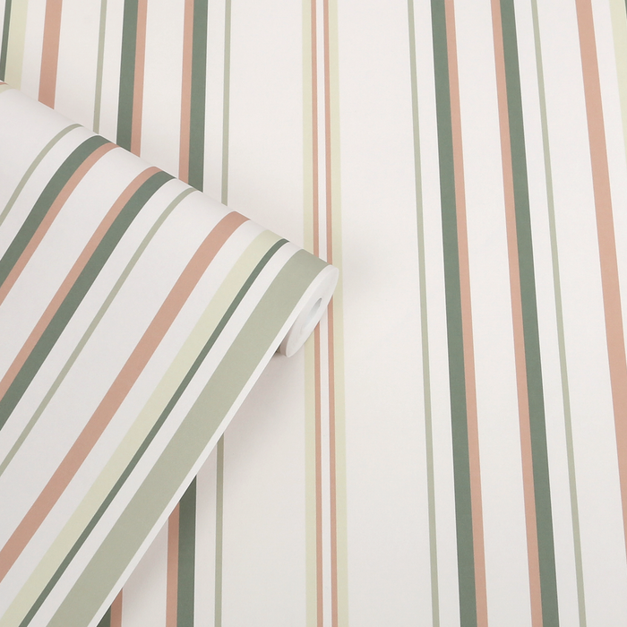Laura Ashley Flinton Stripe Wallpaper - 146955 - Hedgerow