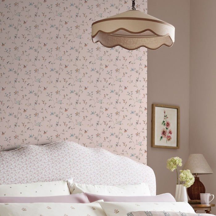 Laura Ashley Leone Trail Wallpaper - 146960 - Linen