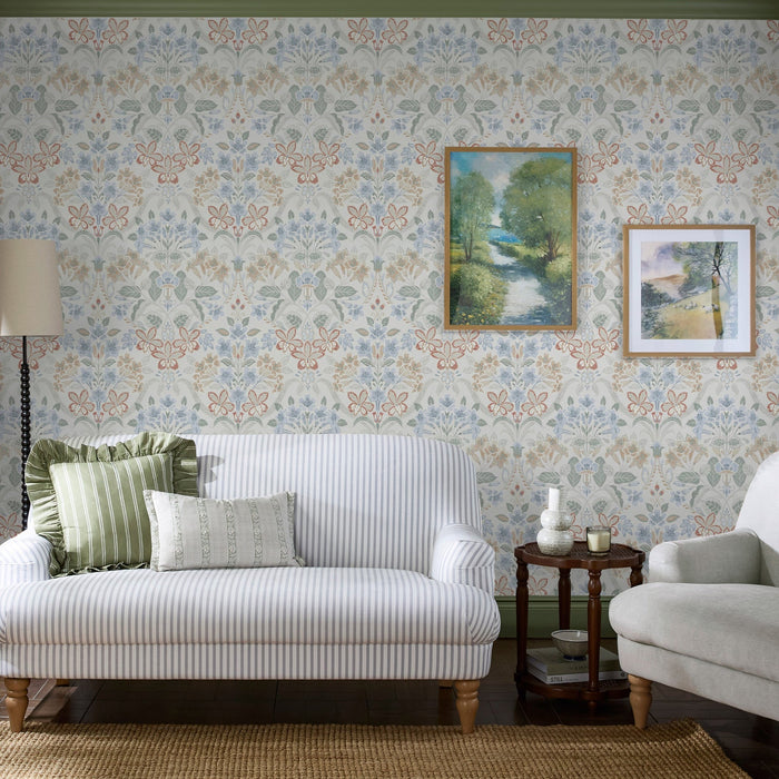 Laura Ashley Cassia Wallpaper - 146961 - Multi