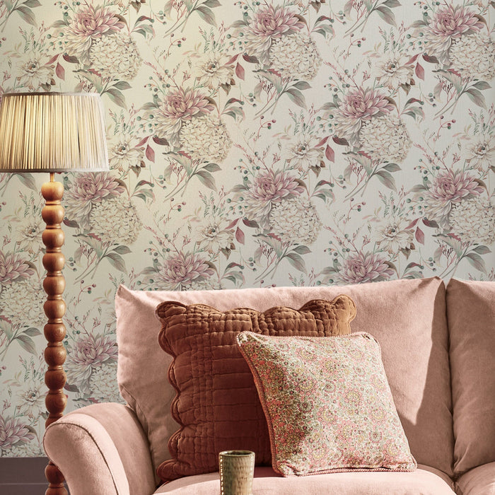 Laura Ashley Heatherwick Trail Wallpaper - 146963 - Grape