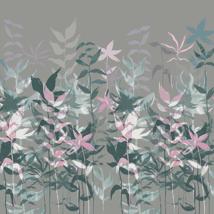Laura Ashley Alderwick Mural Wallpaper - 149082FXST - Vintage Teal