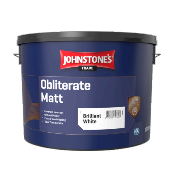 Johnstones 10ltr Brilliant White Obliterating Emulsion