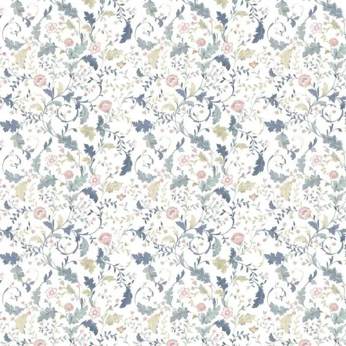 Laura Ashley Litton Wallpaper - 130099 - Dusky Seaspray