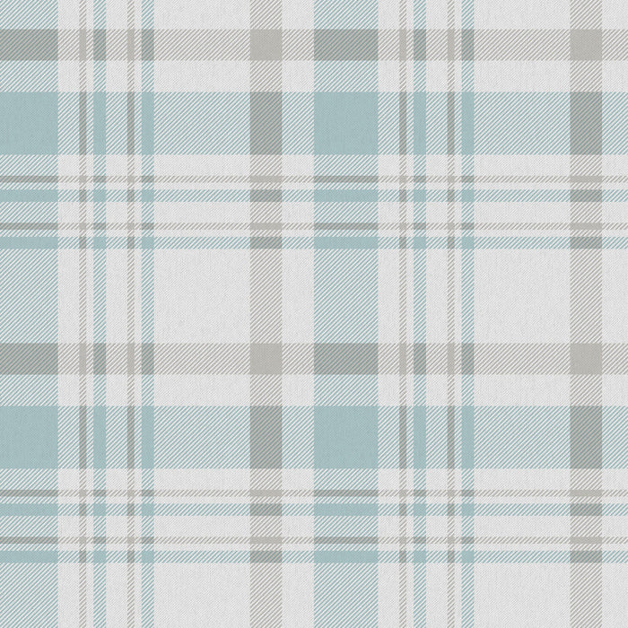 Galerie Check Plaid Wallpaper Turquoise Grey/White 1906-1