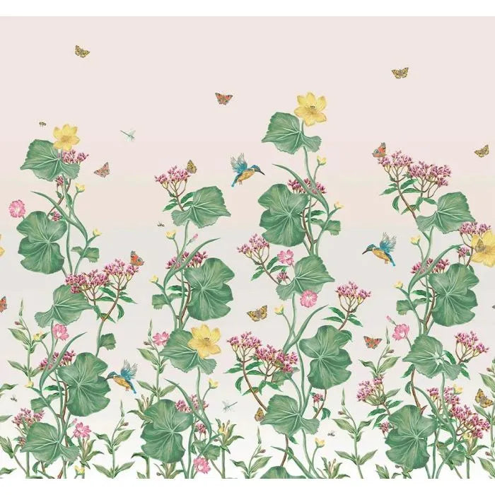 Laura Ashley Llanelli Mural Wallpaper - 140346FXST - Green/Multi
