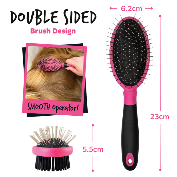 Bugalugs 2-in-1 Double Sided Grooming Brush