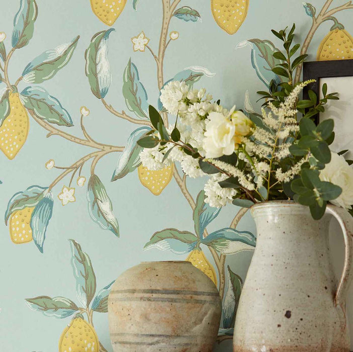 Morris & Co Lemon Tree Wedgewood Wallpaper