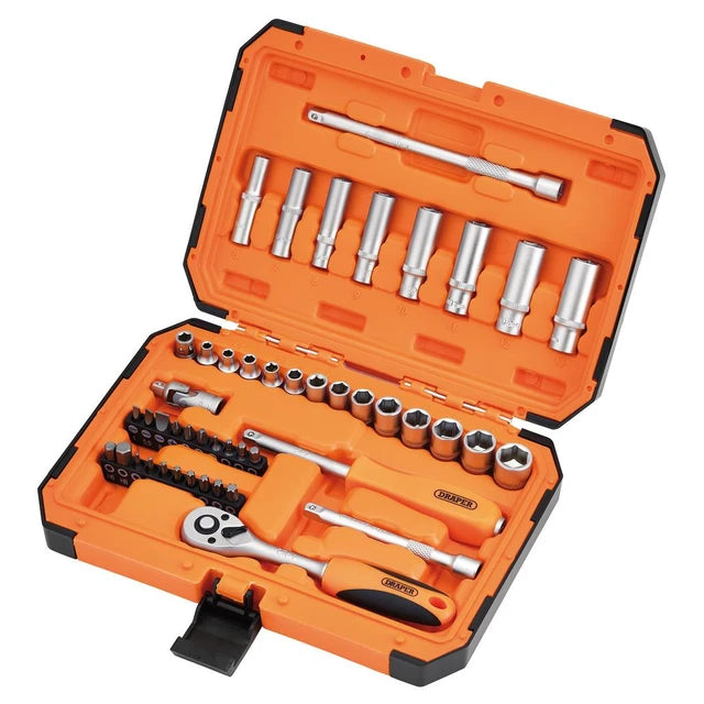 Draper HI-TORQ® 6 Point Socket Set, 1/4"(47 Piece) - 22109