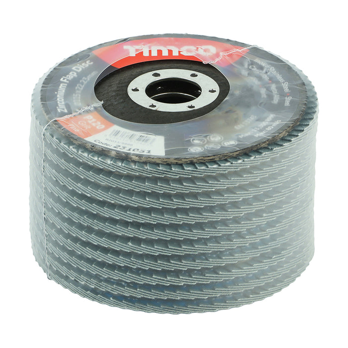 Timco Flap discs - P120 fine 115 mm - 10 PCS