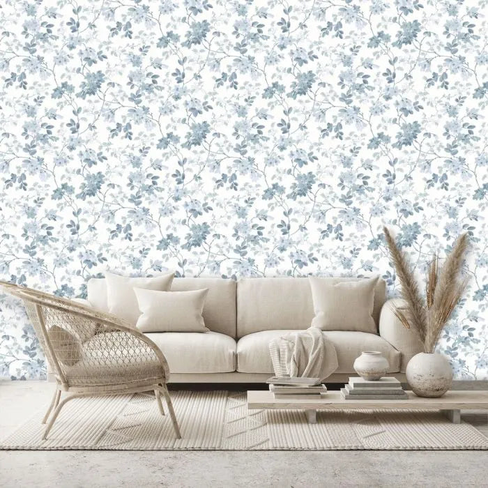 Laura Ashley Yewland Wallpaper - 130107 - Seaspray