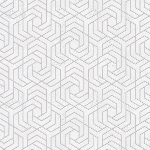 Galerie Hex Geometric Wallpaper Ivory 32607