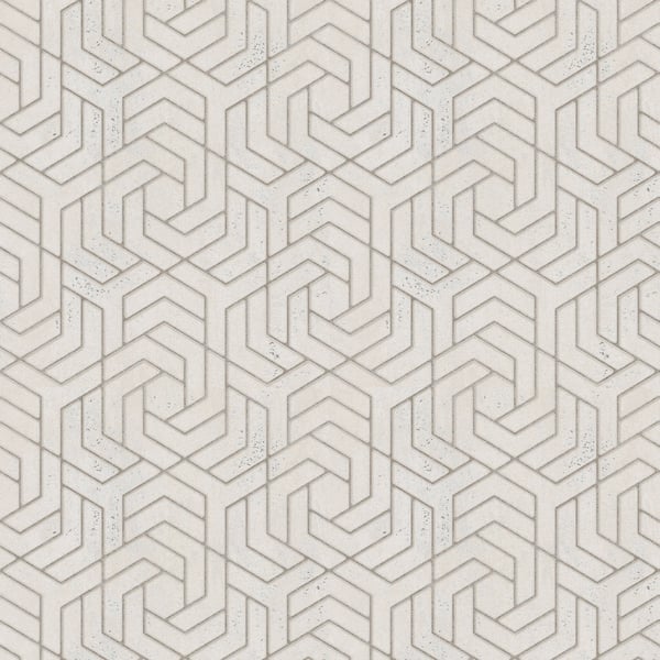 Galerie Hex Geometric Wallpaper Beige 32608