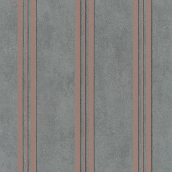 Galerie Mixed Stripe Wallpaper Slate 32637