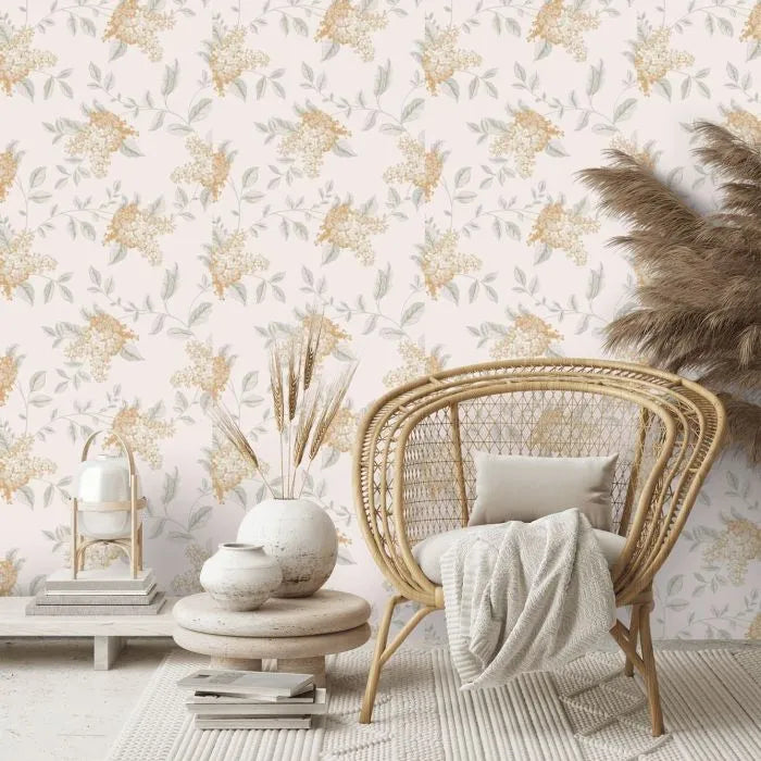 Laura Ashley Portland Wallpaper  - 127394 - Apricot