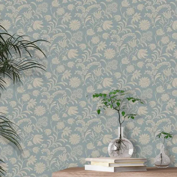 Laura Ashley Hemingway Wallpaper - 140317 - Seaspray
