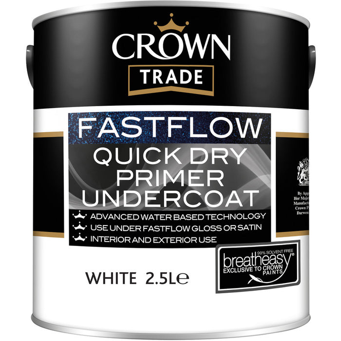 Crown Trade Fastflow Quick Dry Primer Undercoat White