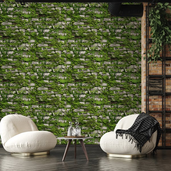 Galerie Bricks & More Wallpaper 45731 Green