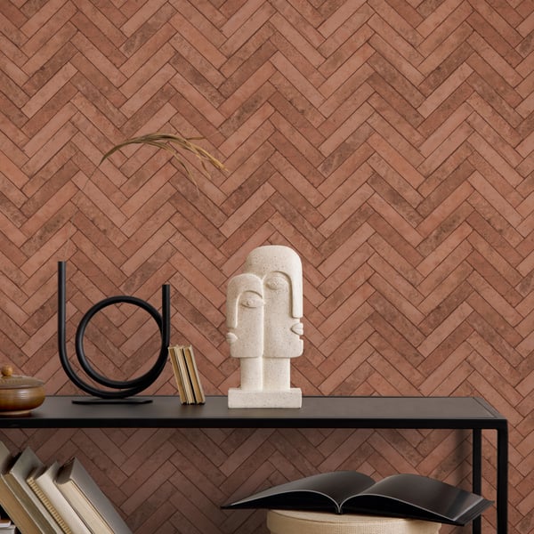 Galerie Bricks & More Wallpaper 45763 Herringbone