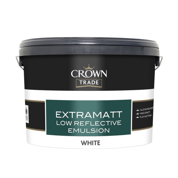 Crown Trade Extramatt Low Reflective Emulsion - White