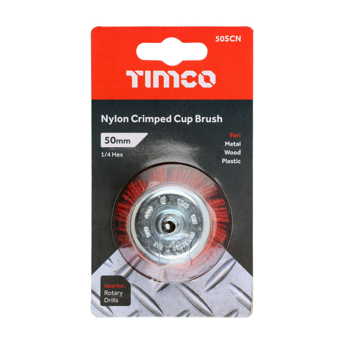 Timco Nylon Brushes - Cup Brush 50mm