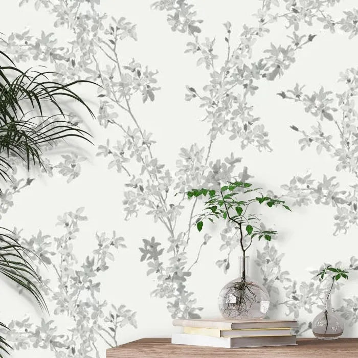 Laura Ashley Wallpaper Forstyhia Steel 113349