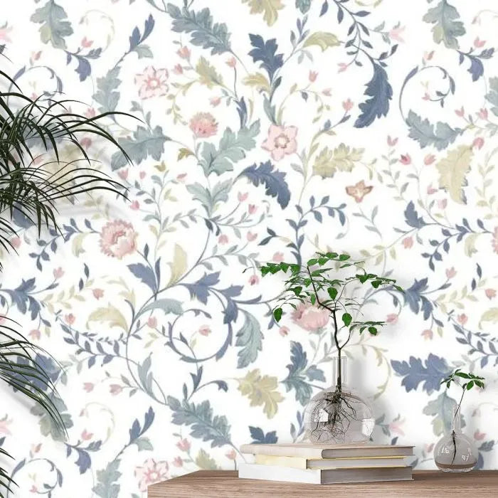 Laura Ashley Litton Wallpaper - 130099 - Dusky Seaspray