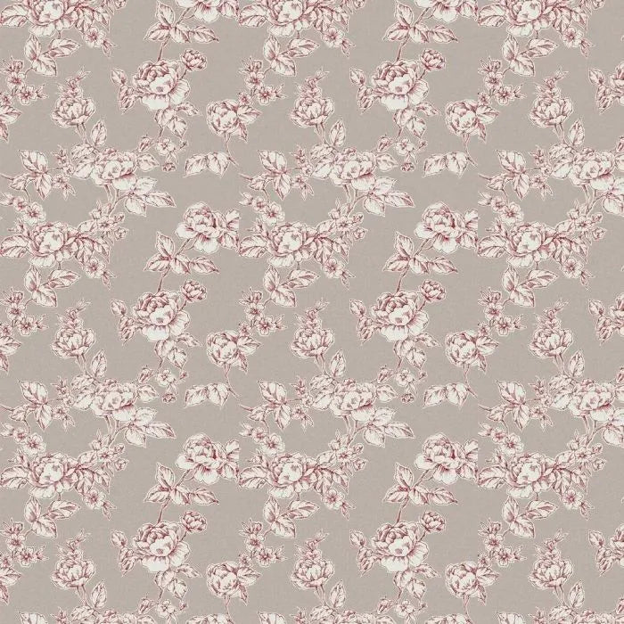 Laura Ashley Pollington Roses Wallpaper -127388 -  Dark Dove Grey