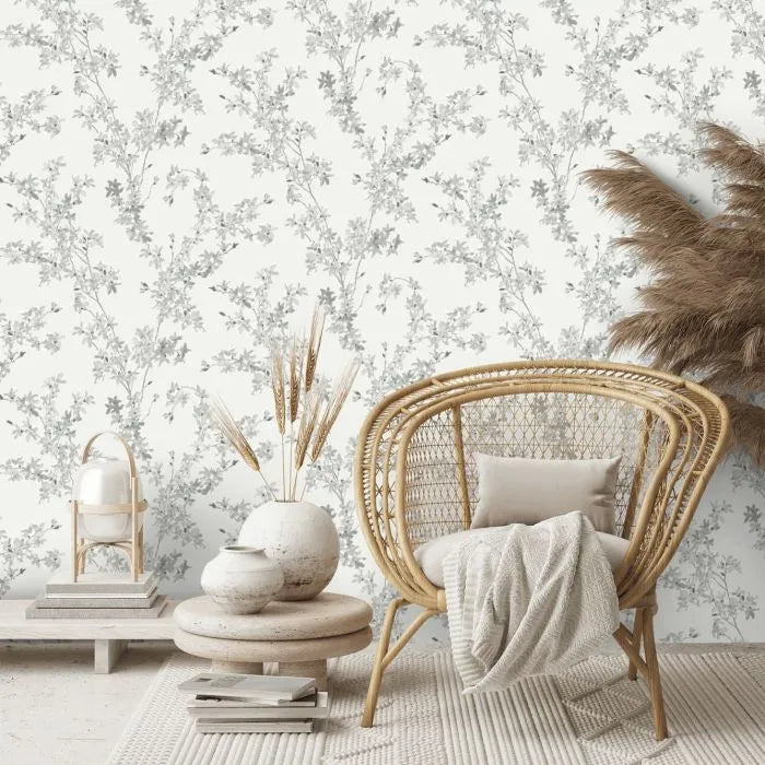 Laura Ashley Wallpaper Forstyhia Steel 113349