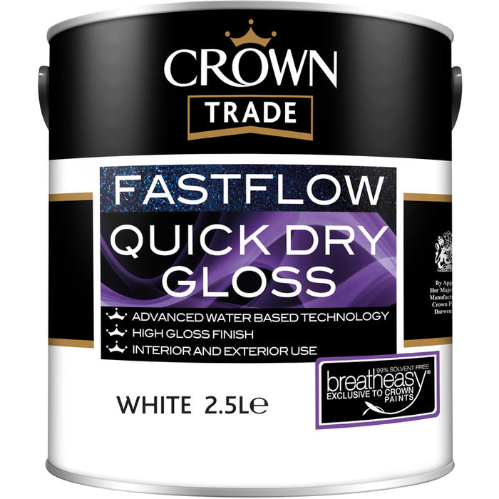 Crown Trade Fastflow Fastflow Quick Dry Gloss White