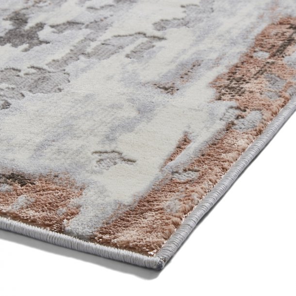 Apollo GR580 Grey/Rose Modern Abstract Rug