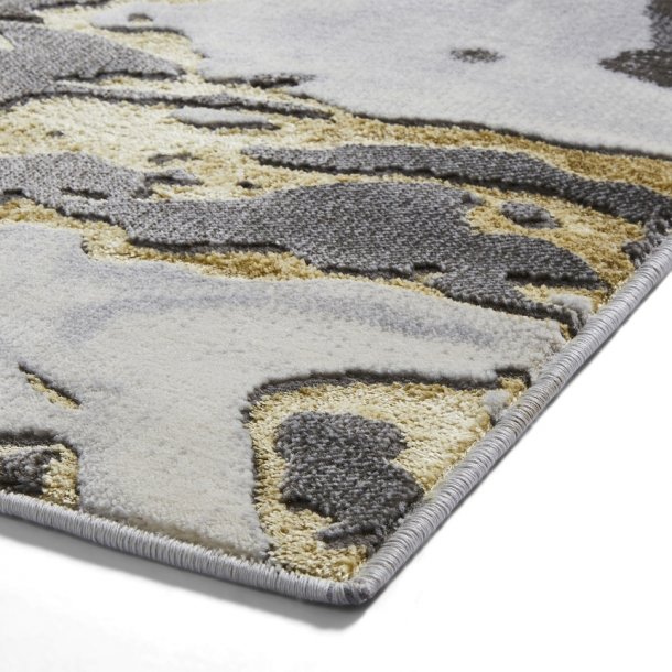 Apollo GR584 Grey/Gold Modern Abstract Rug