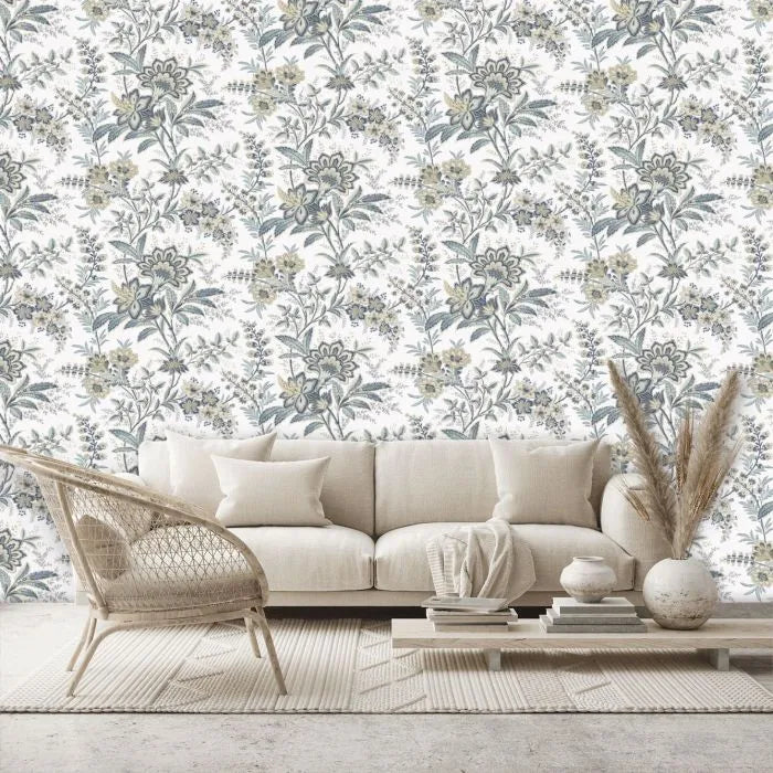 Laura Ashley Marlbrook Wallpaper - 130098 - Pale Linen