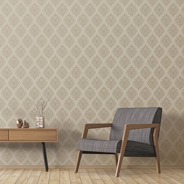 Galerie Emporium Ogee Wallpaper Cream 7003