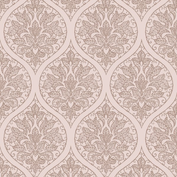 Galerie Emporium Ogee Wallpaper Soft Pink 7007