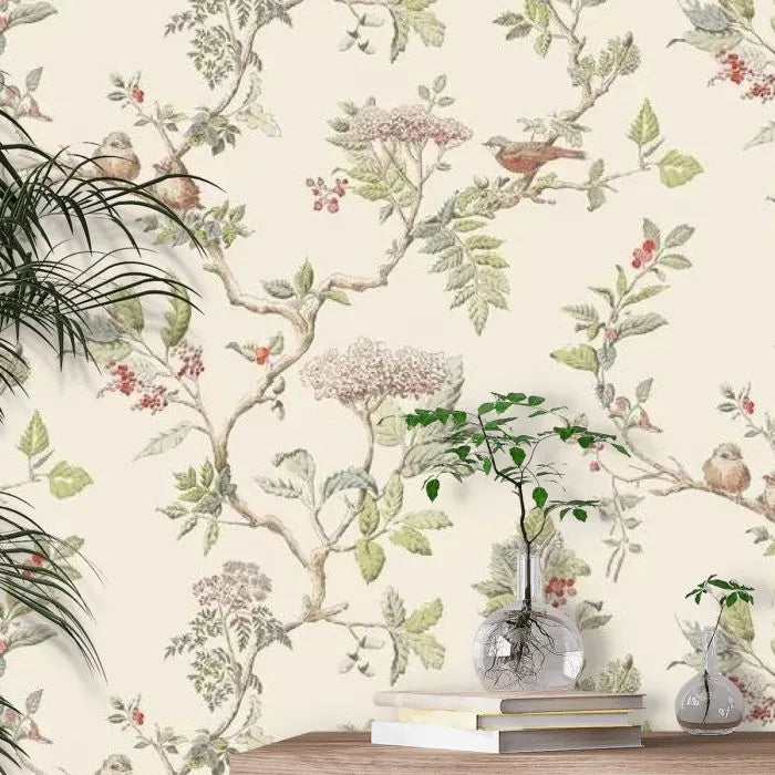 Laura Ashley Wallpaper Elderwood Natural 113346