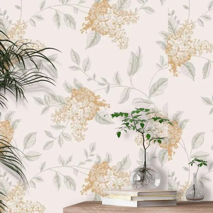 Laura Ashley Portland Wallpaper  - 127394 - Apricot