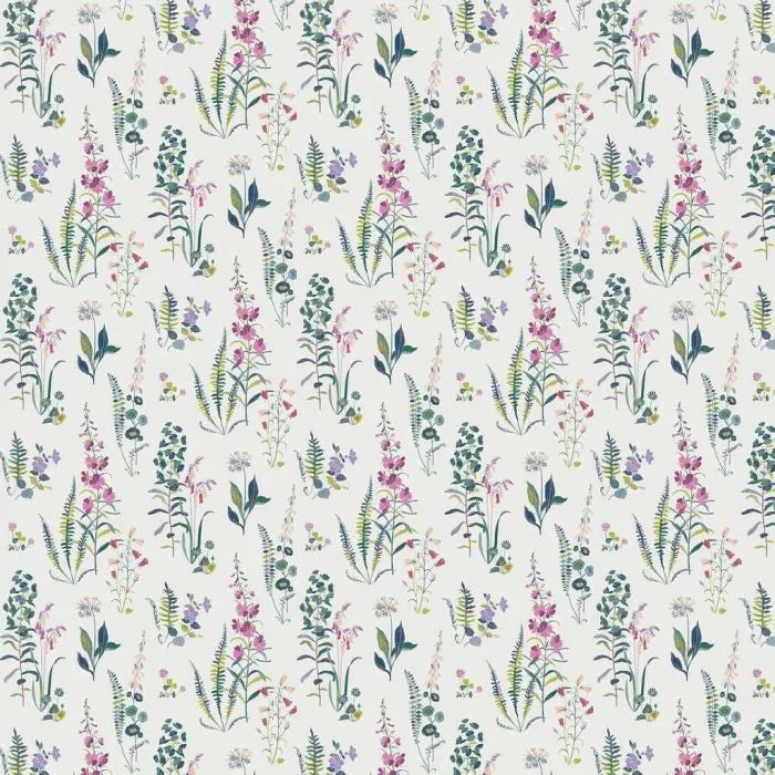 Laura Ashley Meadowvale Sprigs Wallpaper - 127401 - Violet