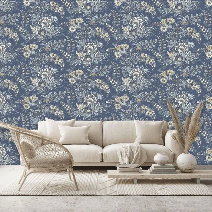Laura Ashley Marlbrook Wallpaper - 130097 - Dusky Seaspray