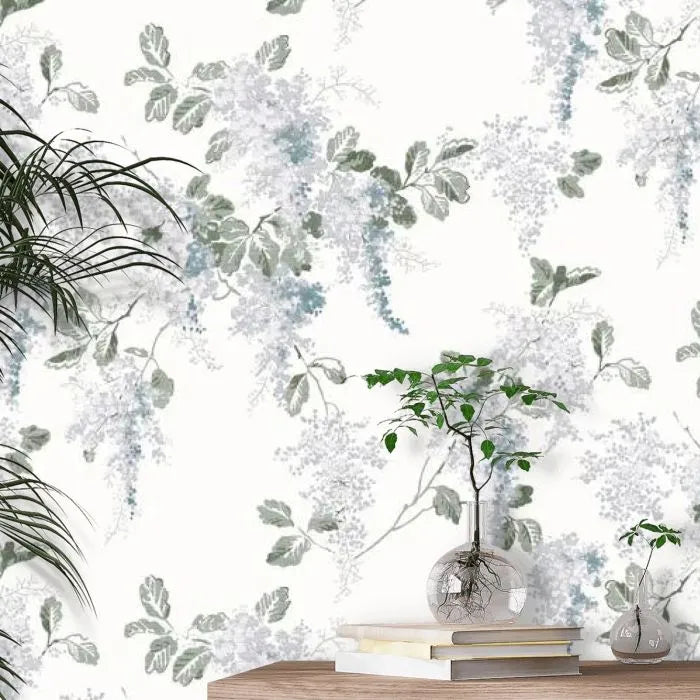Laura Ashley Mirabelle Wallpaper - 130106 - Pale seaspray