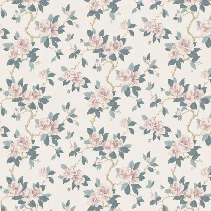 Laura Ashley Maya Wallpaper - 130096 - Linen