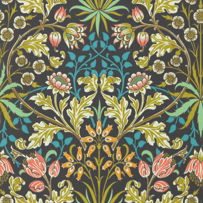 Morris & Co Hyacinth Enchanted Green Wallpaper