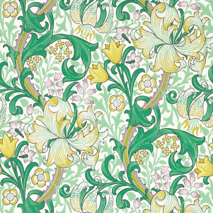 Morris & Co Golden Lily Secret Garden Wallpaper