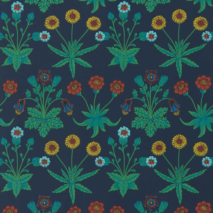 Morris & Co Daisy Midnight Wallpaper