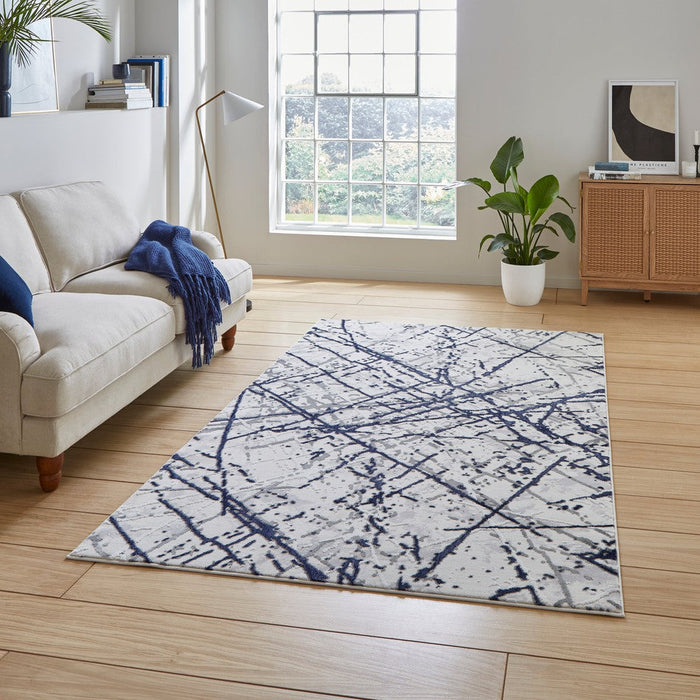 Artemis B8403A Blue/Silver Modern Abstract Rug