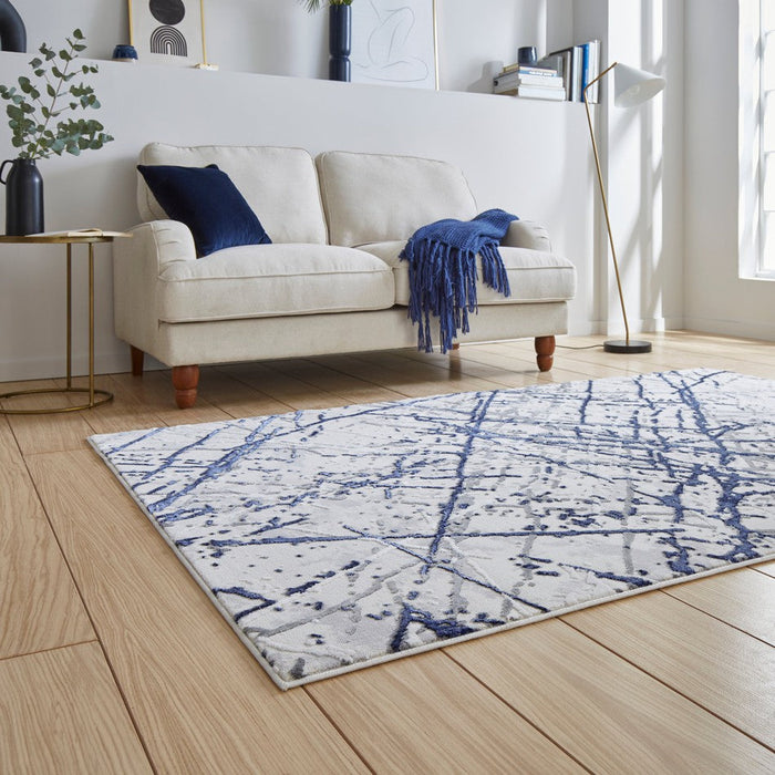 Artemis B8403A Blue/Silver Modern Abstract Rug