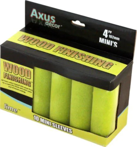 Axus Wood Finishing Lime Mini Rollers