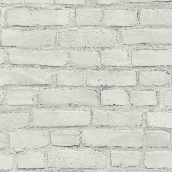 Galerie Bricks & More Wallpaper BB51101 Whitewash