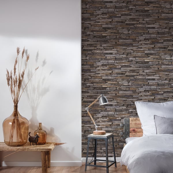 Galerie Bricks & More Wallpaper BB51145 Dry Stone Wall